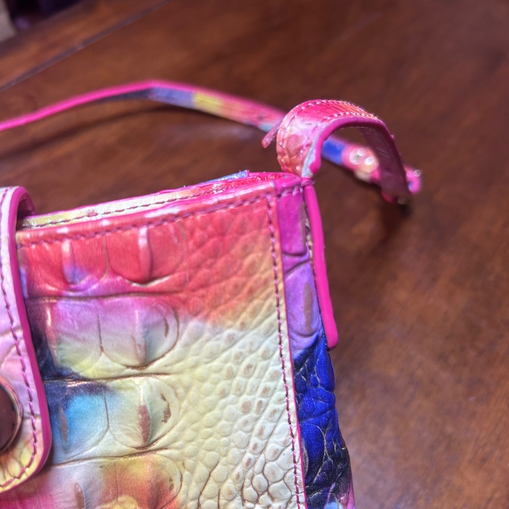 Brahmin Multicolor Crocodile Embossed Shoulder Bag - Picture 3 of 10